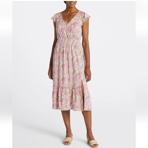 The General Good Zelda floral midi dress